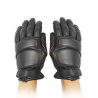 Тактические кожаные зимние перчатки на флисовой подкладке GlovesUA мод.312-б Черный 9.5 - изображение 1