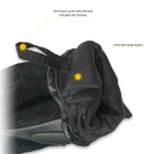 Тактичні шкіряні зимові рукавички на флісовій підкладці GlovesUA мод.312-б Чорний 8.5 - зображення 5