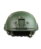 Балістичний шолом-каска Fast кольору олива стандарту NATO (NIJ 3A) M/L - зображення 2