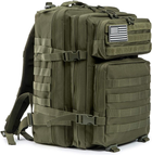 Військовий тактичний рюкзак Molle Army Assault QT&QY 45 літрів 45 x 33 x 30 см Olive - зображення 1