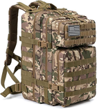 Американський тактичний рюкзак Molle Army Assault QT&QY 45 літрів Camo - зображення 1