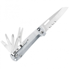 Складной нож мультиинструмент Leatherman 832663 Free K4x 9 функций 115 мм silver - изображение 3