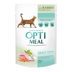 Вологий корм Optimeal Adult Cats Rabbit in Carrot jelly 85 г