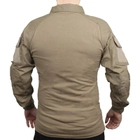 Тактична сорочка Lesko A655 Sand Khaki S чоловіча бавовняна сорочка з кишенями на кнопках на рукавах (SK-4256-42336) - зображення 3