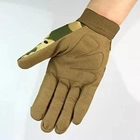 Рукавички чоловічі тактичні Tactical Gloves військові мультикам розмір XL - зображення 3