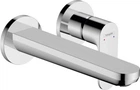 Змішувач Hansgrohe Rebris S для раковини зі стіни прихований монтаж 200 мм Chrome 72528000