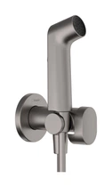 Набор гигиенического душа (запорный вентиль) Hansgrohe S EcoSmart+ на смешанную воду Brushed Black Chrome 29232340
