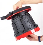 Складаний похідний табурет Чорний розкладний телескопічний стілець Telescopic Stool LK 135 (232016881zas)