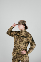 Тактична жіноча військова форма комплект костюм, (Кітель + Штани), Камуфляж: Піксель ЗСУ ММ-14, Розмір: L - зображення 1