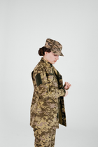 Тактична жіноча військова форма комплект костюм, (Кітель + Штани), Камуфляж: Піксель ЗСУ ММ-14, Розмір: L - зображення 3