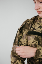 Тактическая женская военная форма комплект костюм, ( Китель + Штаны ), Камуфляж: Пиксель ВСУ ММ-14 , Размер: XS - изображение 8