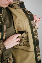 Тактична жіноча військова форма комплект костюм, (Кітель + Штани), Камуфляж: Піксель ЗСУ ММ-14, Розмір: L - зображення 10