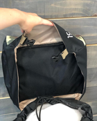 Универсальный туристический рюкзак 85 литров из влагоотталкивающей ткани походный хаки - изображение 5