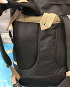 Универсальный туристический рюкзак 85 литров из влагоотталкивающей ткани походный хаки - изображение 8
