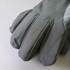Мужские перчатки зимние тактические для зимней рыбалки охоты на искуственном меху Tactical Черные (9227) - изображение 3