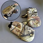 Мужские перчатки зимние тактические для охоты на флисе с откидной варежкой Tactical Камуфляж лес (9209) - изображение 1