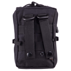 Компактна тактична сумка через плече SILVER KNIGHT Військова 17 x 11 x 4,5 см Оксфорд Чорний (TY-231) - зображення 6