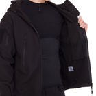 Флисовая куртка тактическая мужская военная Куртка на флисе с капюшоном TACTICAL Черный (5707) 3XL - изображение 6
