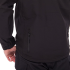 Флисовая куртка тактическая мужская военная Куртка на флисе с капюшоном TACTICAL Черный (5707) XXL - изображение 8