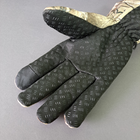 Мужские перчатки зимние тактические для зимней рыбалки охоты на флисе Tactical Камуфляж лес (9229) - изображение 5