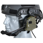 Навушники активні тактичні з кріпленням на каску та мікрофоном EARMOR M32H для військових 22dB Койот - зображення 3