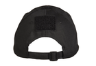 Бейсболка тактична Mil-Tec One size Чорна TACTICAL BASEBALL CAP SCHWARZ (12319002) - изображение 3