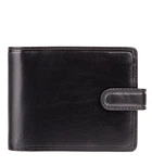 Шкіряний чоловічий гаманець Visconti TR35 Atlantis c RFID (Black Red)