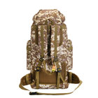 Большой рюкзак тактический армейский туристический Armory Tacal-A4-Brown Pixel для ЗСУ, военный, универсальный на 100л с дождевиком Коричневый - изображение 4