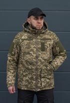Куртка зимняя тактическая на молнии с капюшоном XXL gaubica pixel - изображение 1