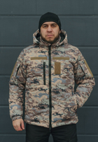 Куртка тактична зимова на блискавці з капюшоном XS pixel2 - зображення 1