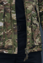 Куртка зимняя тактическая на молнии с капюшоном XS multicam - изображение 9