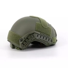 Рельсы боковое крепление на шлем каску + поворотная планка Picatinny 360° (2 шт), Green (15012-R) - изображение 8