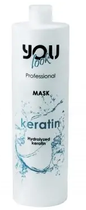 Маска с кератином для восстановления волос You Look Professional Keratin Mask 1000 мл