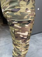 Штани тактичні флісові, розмір XL, Мультикам, утеплені штани для військових на флісі - зображення 4