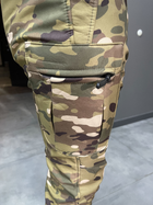 Штани тактичні флісові, розмір L, Мультикам, утеплені штани для військових на флісі - зображення 4