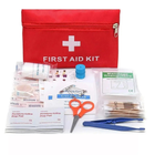 Аптечка першої допомоги універсальна "First aid kit" Червона 14х20см, дорожня медична аптечка з наповненням (VS7005553) - зображення 3