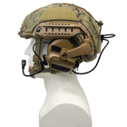 Навушники тактичні активні з мікрофоном Earmor M32X-Mark3 MilPro Coyote Brown (M32X-MARK3-CB) - зображення 6