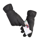 Зимові тактичні військові рукавиці Delta-Tec в кольорі чорний розмір XL - изображение 2