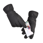 Зимові тактичні військові рукавиці Delta-Tec в кольорі чорний розмір L - изображение 2