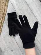 Чоловічі флісові утеплені рукавиці чорні VanchoMade - зображення 3