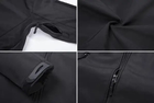 Тактична куртка Tactical Softshell Jacket SHARK SKIN Розміри XS-S-M Black - изображение 3