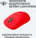 Миша Logitech PRO X SUPERLIGHT Wireless Red (910-006784) - зображення 3