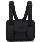 Сумка тактическая нагрудная Tactical Chest Bag D009, черная