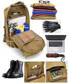 Рюкзак тактический с подсумками A08 50 л, олива - изображение 8