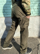 Військові брюки Tactic (тактичні штани) SoftShell Хакі зимові 52 - изображение 5
