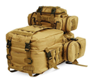 Рюкзак тактический с подсумками BTB B08 койот, 55 л - изображение 8