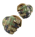 Перчатки Тактические с Пальцами Порезозащитные Противоскользящие ClefersTac MEGL размер ХL - Зеленый Мультикам (5002368) - изображение 2