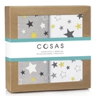 Набор пеленок Cosas Stars Yellow Grey 2 шт