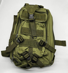 Рюкзак тактический военный 25л 600D зеленый олива - изображение 3