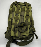 Рюкзак тактический военный 25л 600D зеленый олива - изображение 4